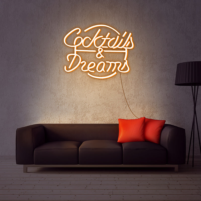 Cocktails & Dream neon sign 