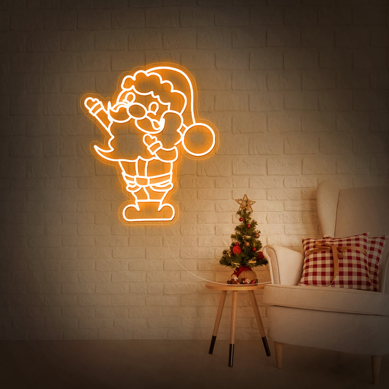 UV Printing Santa Claus Neon Sign