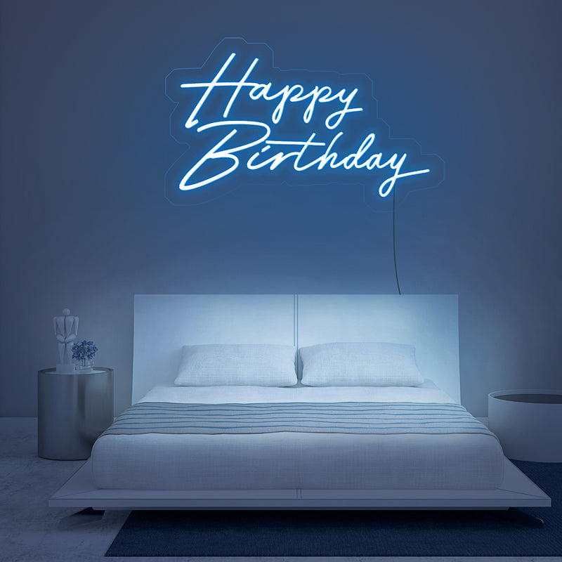 Happy Birthday Neon Sign