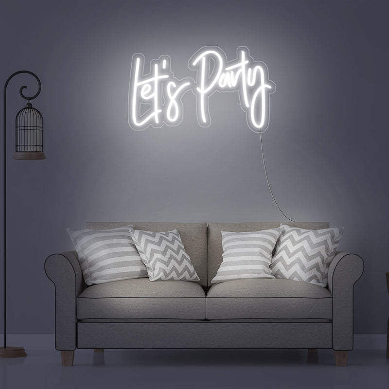 LET'S PARTY NEON SIGN