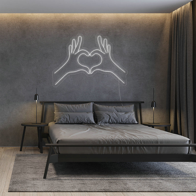 Heart Hand Neon Sign