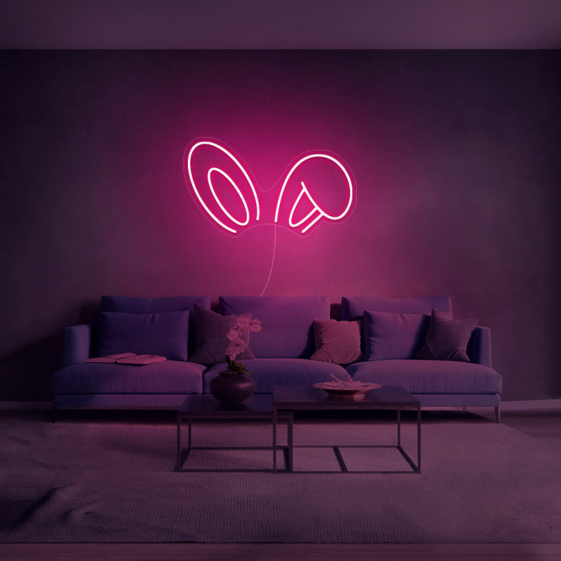 Mini Bunny Ears Neon Sign