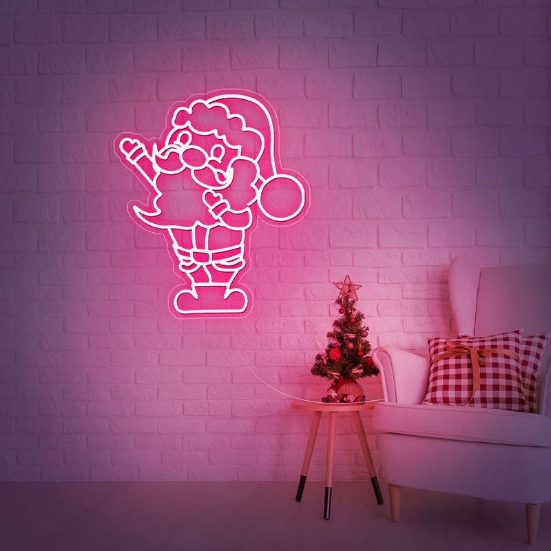 UV Printing Santa Claus Neon Sign