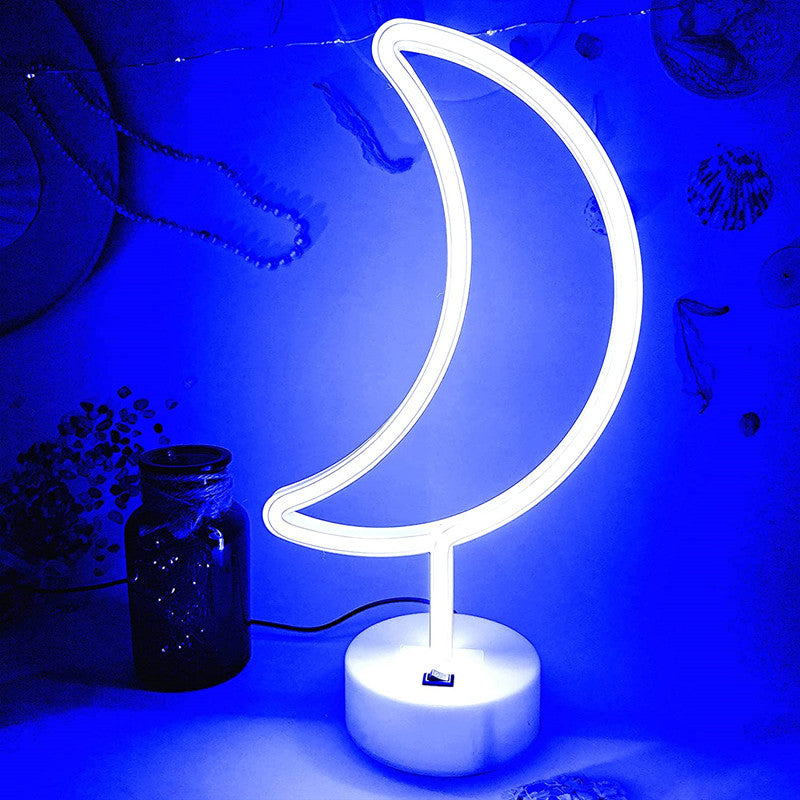 LED Neon Sign Desk Lights & Moon Night Light