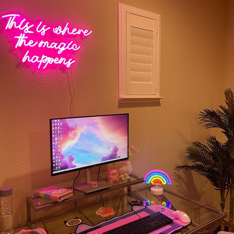 This Is Where The Magic Happens Neon Sign