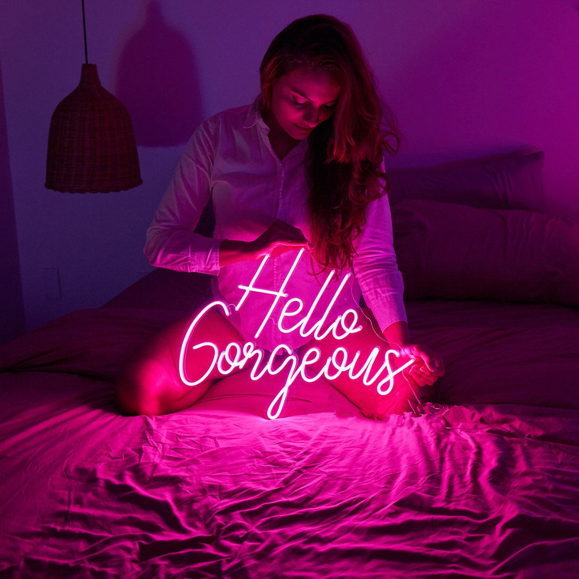 Hello Gorgeous 2 Enseigne Néon