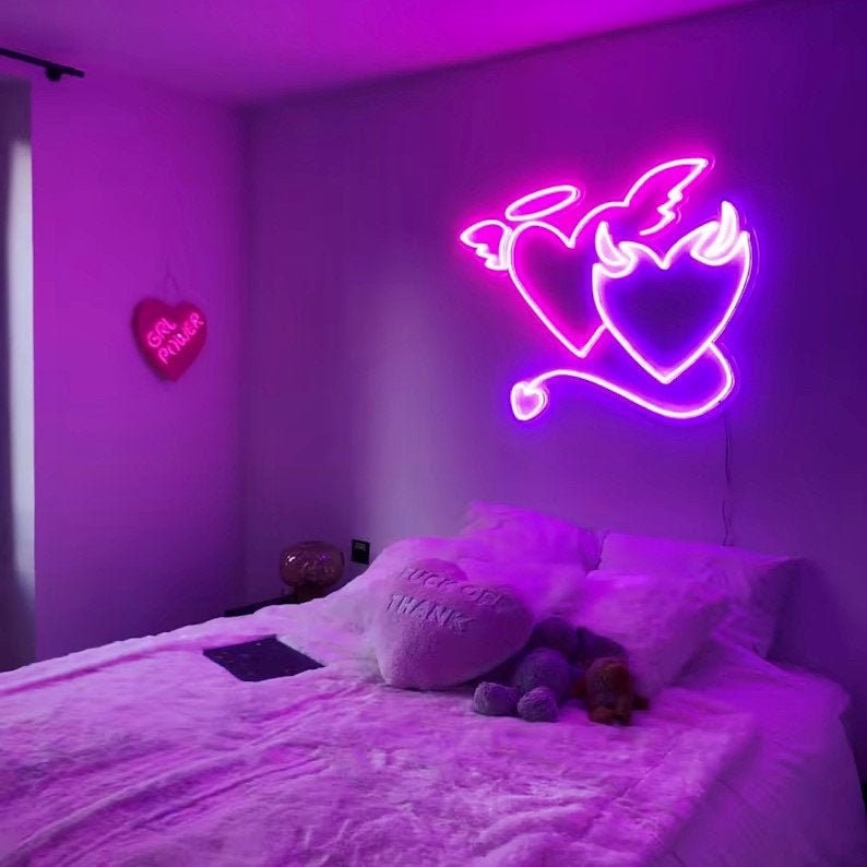 Devil Heart Neon Sign